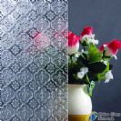 Clear flora patterned glass